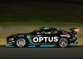 Chaz Mostert's #25 Mobil1 Optus Racing Ford Mustang.