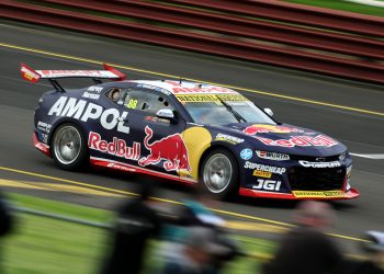 Jamie Whincup in the #88 Red Bull Ampol Racing Chevrolet Camaro.