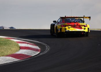 Sheldon van der Linde put the #32 Team WRT BMW on pole position for the 2024 Bathurst 12 Hour. Image: InSyde Media