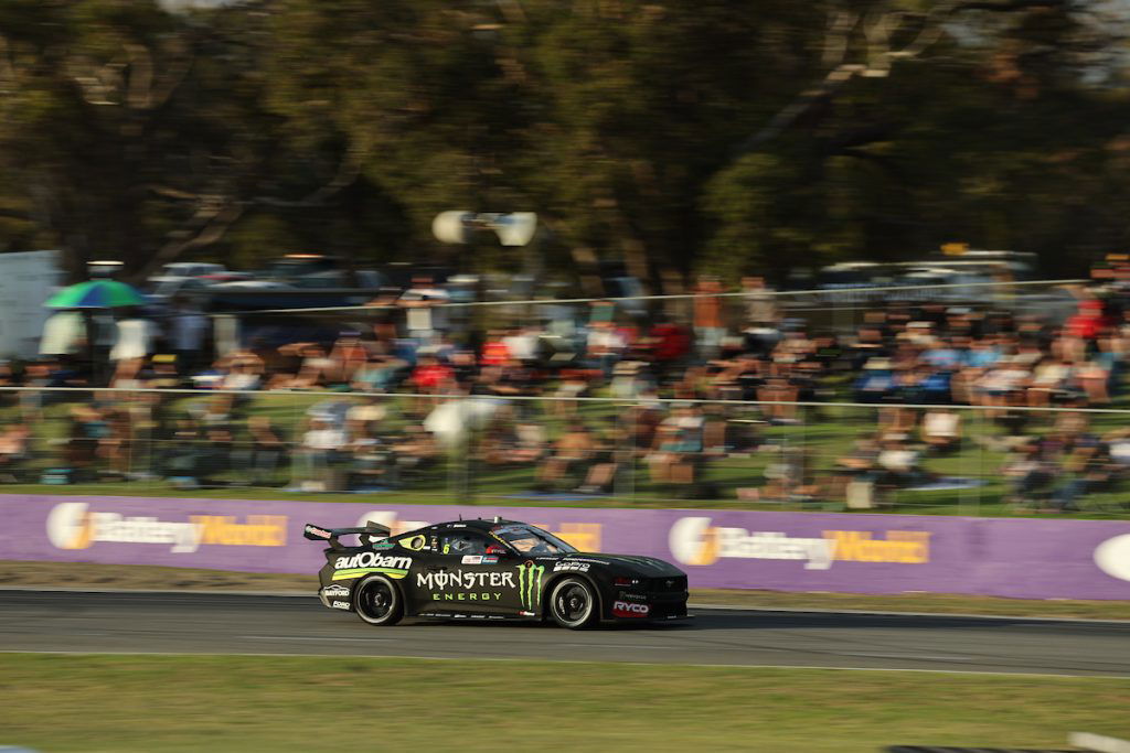 Cam Waters finished second on the road but is the official winner of Race 10 of the Supercars Championship at Wanneroo Raceway. Image: InSyde Media