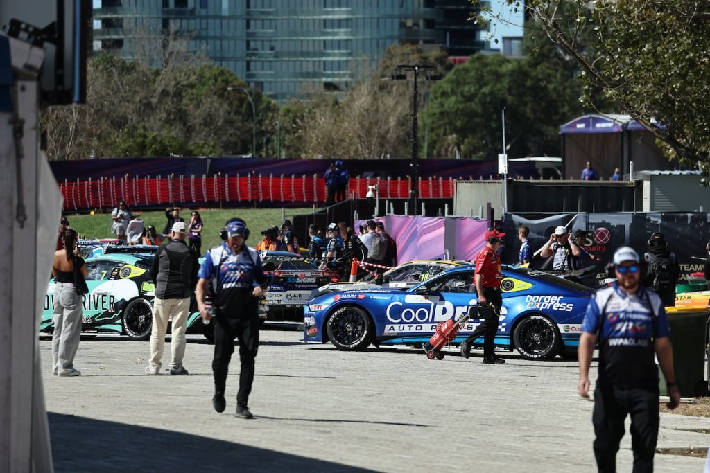 Fans can only peer into the AGP Supercars paddock from a distance in 2024. Image: InSyde Media