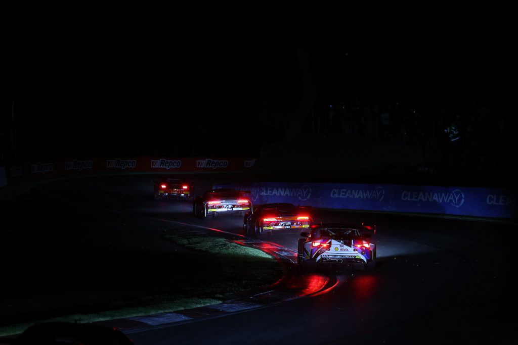 The opening minutes of the 2024 Bathurst 12 Hour. Image: InSyde Media