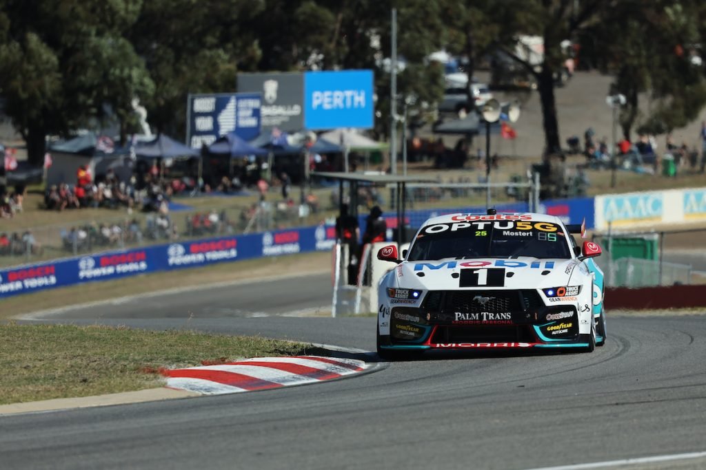 Chaz Mostert is on pole position for Race 9 of the Supercars Championship at Wanneroo Raceway in Perth. Image: InSyde Media