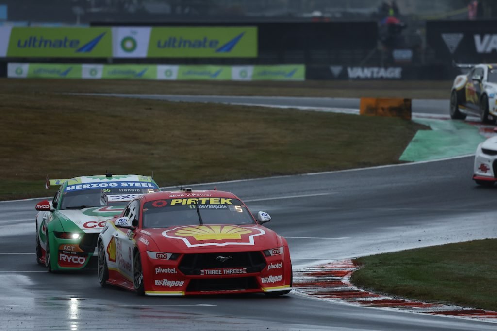 Anton De Pasquale was impressed by how the latest wet Supercars tyre handled the rain at Taupo. Image: InSyde Media