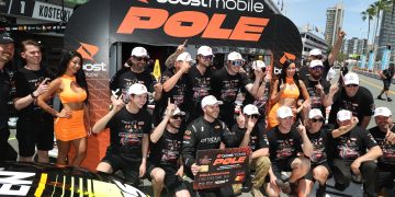 The Erebus team celebrates pole