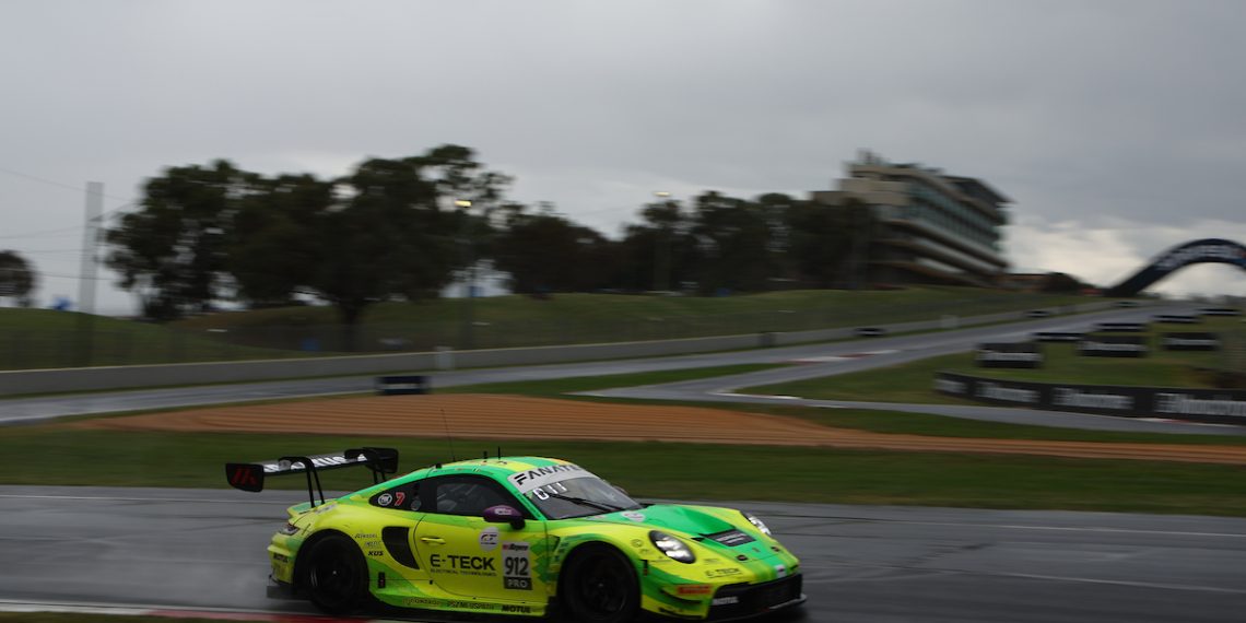 The #912 Manthey EMA Porsche at the 2024 Bathurst 12 Hour. Image: InSyde Media