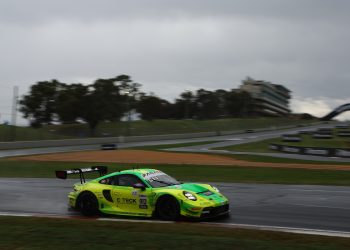 The #912 Manthey EMA Porsche at the 2024 Bathurst 12 Hour. Image: InSyde Media