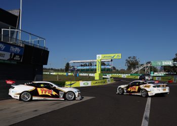 The Erebus Motorsport Camaros in their 2024 livery. Image: InSyde Media