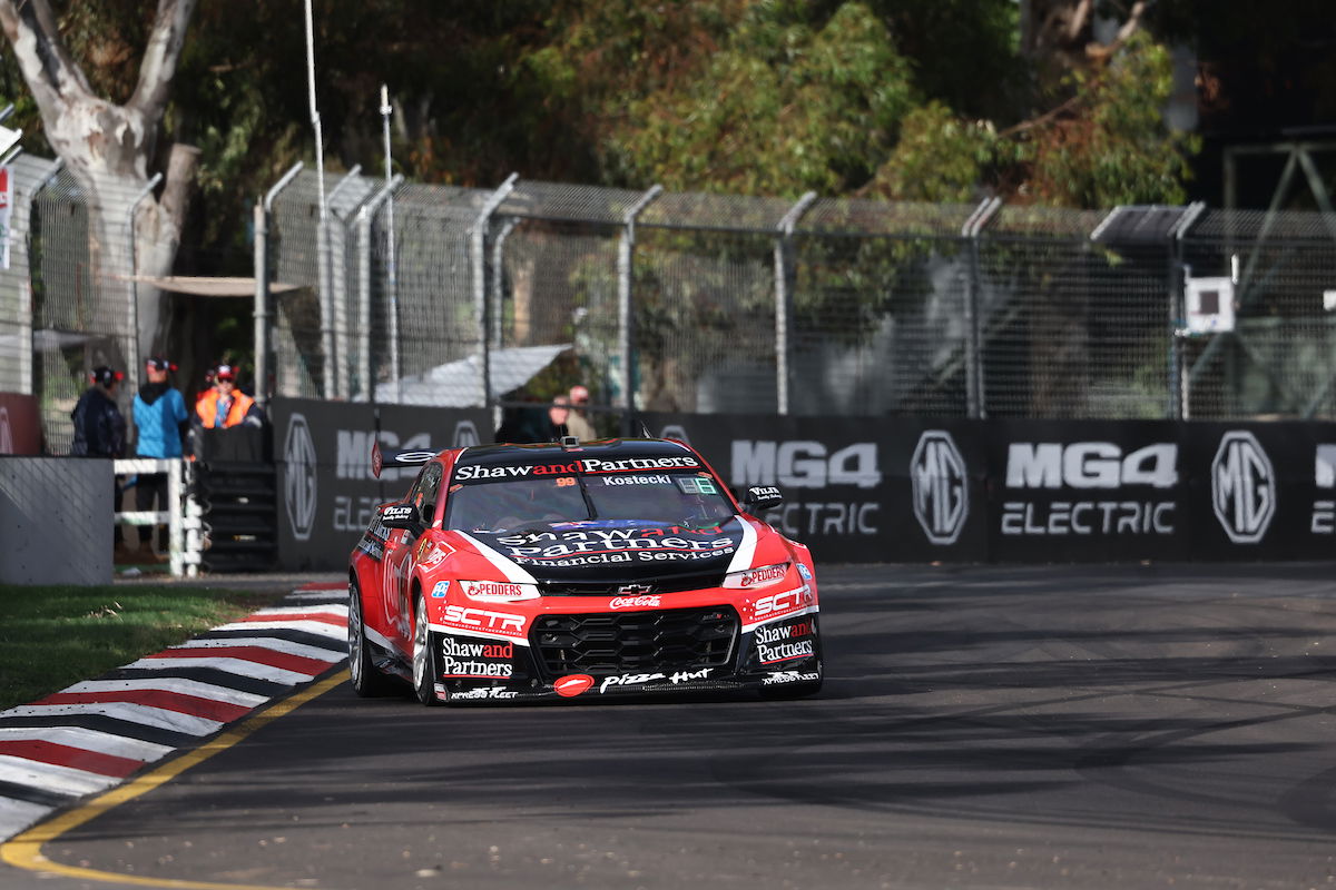 Kostecki scores provisional pole for Adelaide opener, SVG fourth