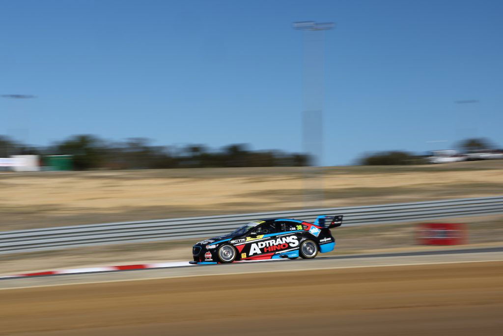 Cameron Crick was fastest in Super2 Practice 1 at Wanneroo Raceway in Perth. Image: InSyde Media