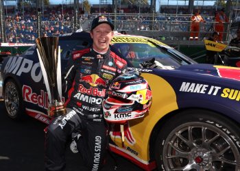 Will Brown celebrates another race win with Triple Eight Race Engineering. Image: Supplied