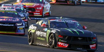 Cameron Waters' Monster Energy Ford Mustang.