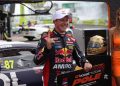 Will Brown wore a Boost hat after taking pole on Saturday. Image: Supercars