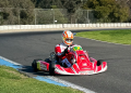 A1 Brad Jenner shakes down the JND x BirelART kart