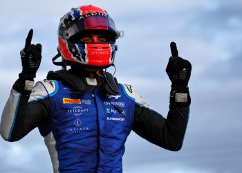 Race winner Jack Doohan (AUS) Virtuosi Racing celebrates in parc ferme