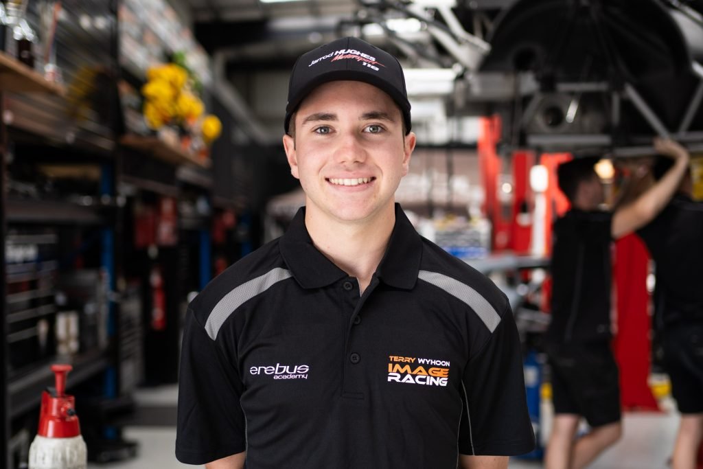 Jarrod Hughes has joined the Erebus Academy and will drive with Image Racing in Super2 in 2024. Image: Supplied