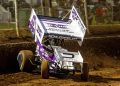 Jesse Schlotfeldt in Round 1 of the Ultimate Sprintcar Championship at Toowoomba Speedway. Image: Mad Matt