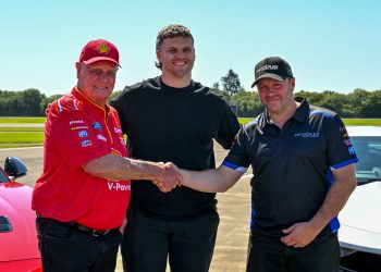 Dick Johnson, Brodie Kostecki and Barry Ryan. Image: Richard Gresham