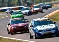 Kade Davey leads the Hyundai Excel field to the Racing Together team's first win. Image: Supplied