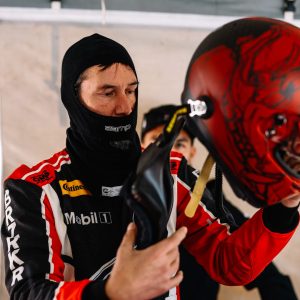 Keanu Reeves at the Indianapolis Motor Speedway.