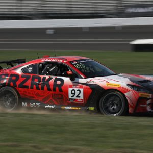 Keanu Reeves at the Indianapolis Motor Speedway.