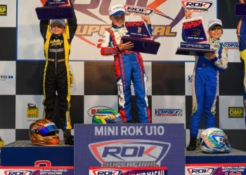 Jay Kostecki (centre) wins the ROK Supercup Final in Italy