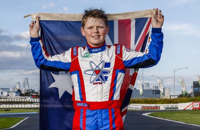 Ky Burke will represent Australia at the FIA Karting Academy in 2024