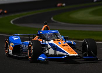 Kyle Larson in the 2024 Indianapolis 500. Image: James Black