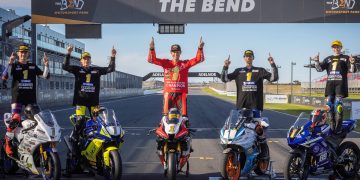 Last year's ASBK champions crowned at The Bend. Image: Action Sports Photography Australia