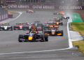 Arvid Lindblad won a chaotic Formula 3 Feature in Silverstone as the weather played a critical factor. Image: XPB Images