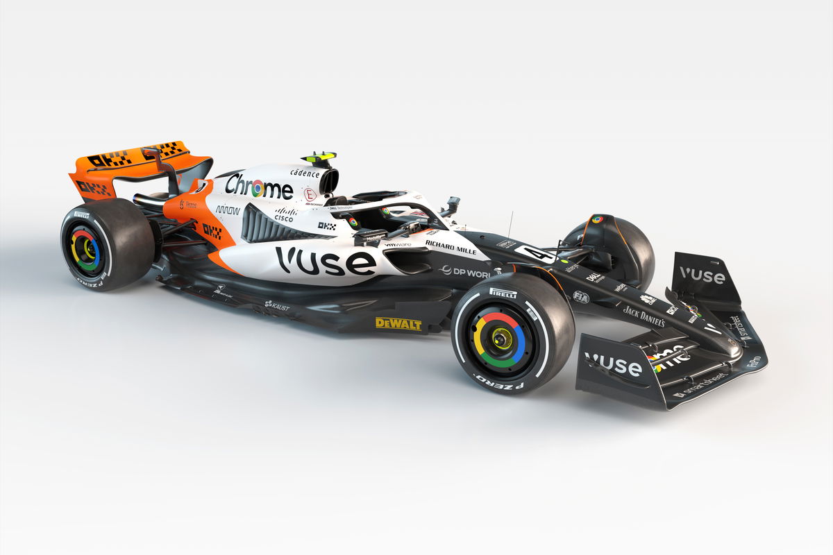 The tribute livery McLaren donned for the 2023 Monaco and Spanish Grands Prix. Image: McLaren Racing