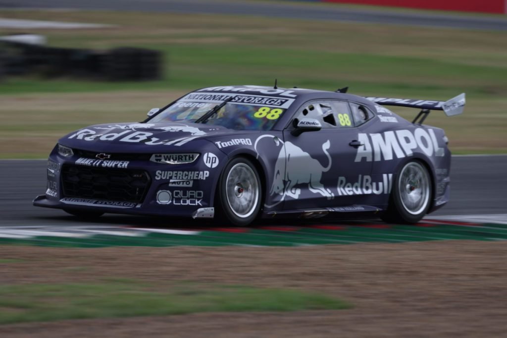 Broc Feeney in the shakedown of his first Gen3 Camaro Supercar, at Queensland Raceway in February 2023. Image: Supplied