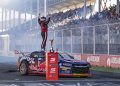 Will Brown celebrates at the Adelaide 500.