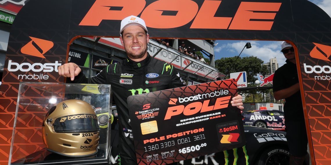 The Boost Mobile pole award will continue next season. Image: Supplied