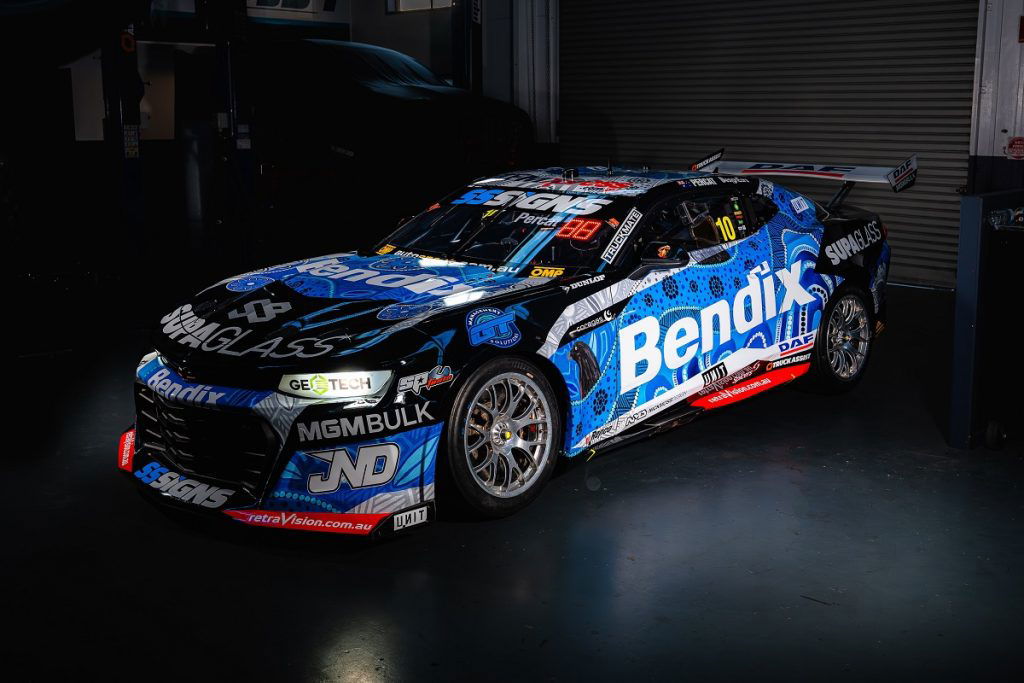 Nick Percat's Chevrolet Camaro in its Indigenous livery. Image: Supplied