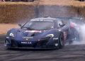 Mad Mike Whiddett drifts his rotary-powered McLaren at the Goodwood Festival of Speed.