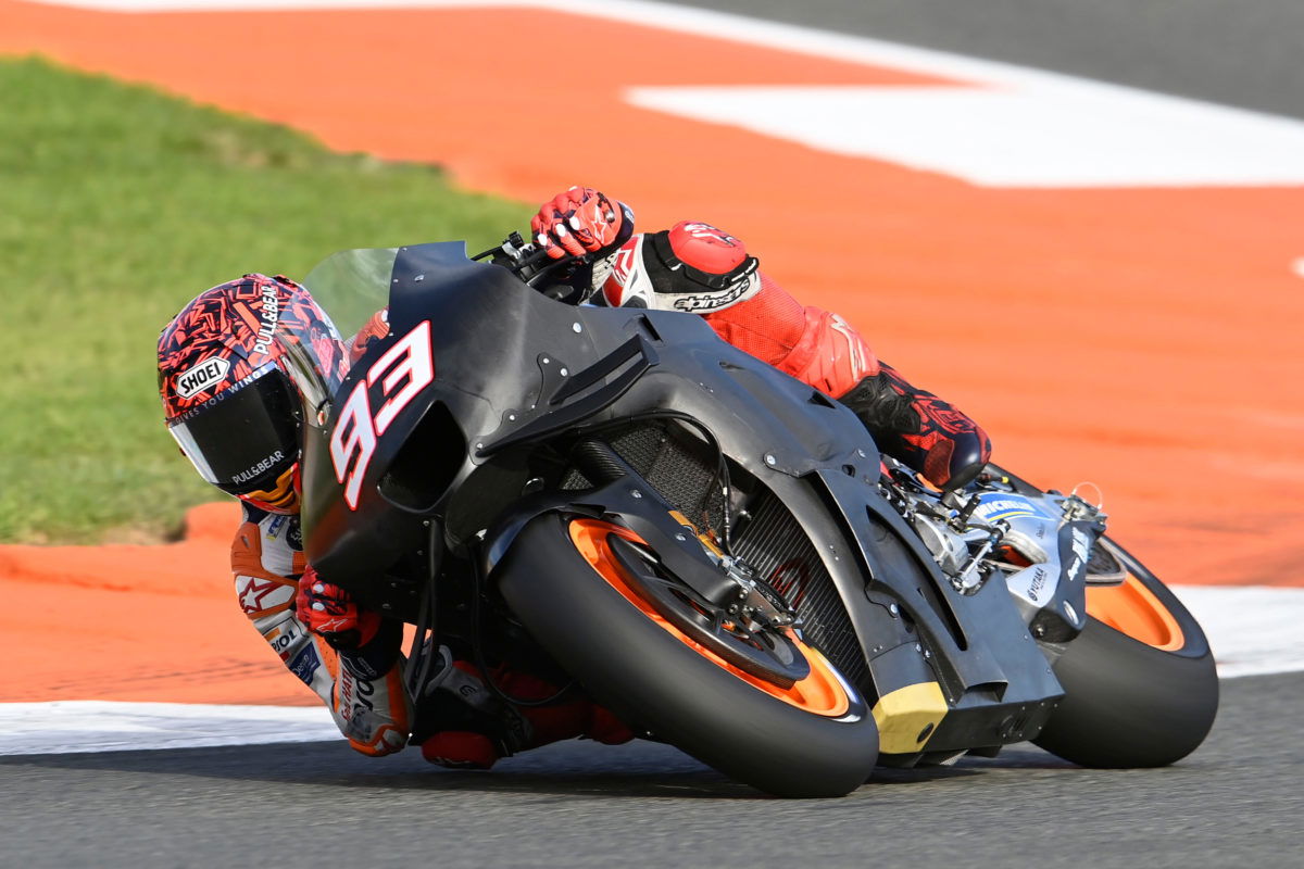 Marc Marquez testing