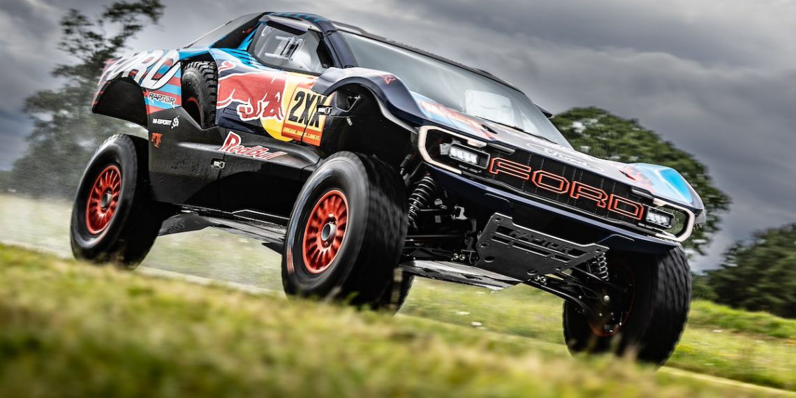 The wild Ford Raptor T1+ Dakar challenger. Image: Red Bull Content Pool