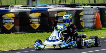 Koby McInerny made a triumphant return to karting at the Summer Series (Pic: KA/Pace Images)