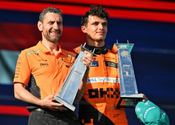 McLaren F1 boss Andrea Stella is not confident of ongoing success for his team. Image: Price / XPB Images