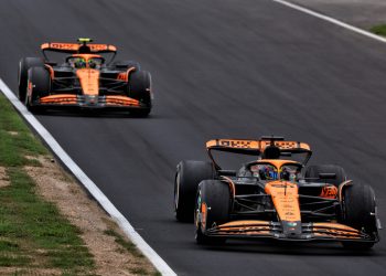 McLaren is considering how best to manage its drivers as Lando Norris chances the 2024 F1 drivers’ championship. Image: Coates / XPB Images