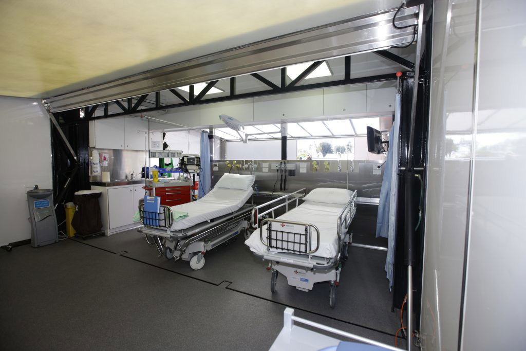 The MedPod Mobile Medical Unit which Dr Carl Le codeveloped. Image: Supplied