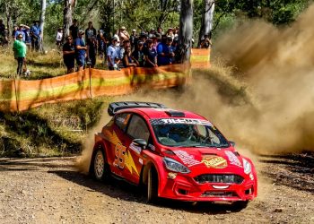 An early brake issue failed to halt Adrian Stratford and Anthony Staltari from winning the Mitta Mountain Rally.