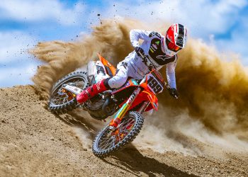 Nathan Crawford rides a KTM 450 SX-F in 2024. Image: KTM