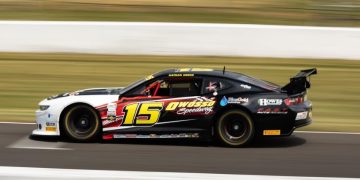 Nathan Herne led a fair portion of the TA2 race at Mid-Ohio before he was spun.