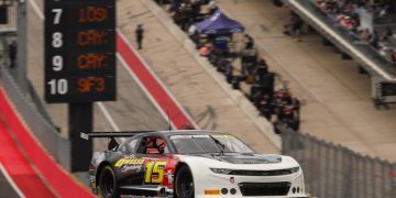 Nathan Herne led most of the TA2 race at COTA. Image: Chris Clark Photography