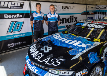 Nick Percat (left) and Dylan O'Keeffe (right) will pair up in the #10 Matt Stone Racing entry in the 2024 Sandown 500 and Bathurst 1000. Image: Supplied