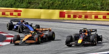 In Austria last weekend, Verstappen and Lando Norris crashed into one another while battling for the lead in the final stages. Image: Coates / XPB Images