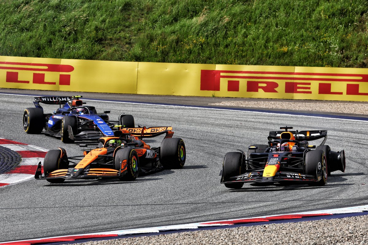 In Austria last weekend, Verstappen and Lando Norris crashed into one another while battling for the lead in the final stages. Image: Coates / XPB Images