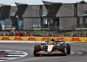 Lando Norris was fastest in the opening hour of running for McLaren. Image: Bearne / XPB Images